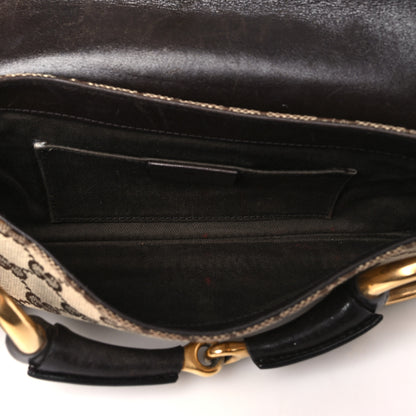 Gucci Monogram Studded Small Horsebit Clutch Dark Brown 4 of 12