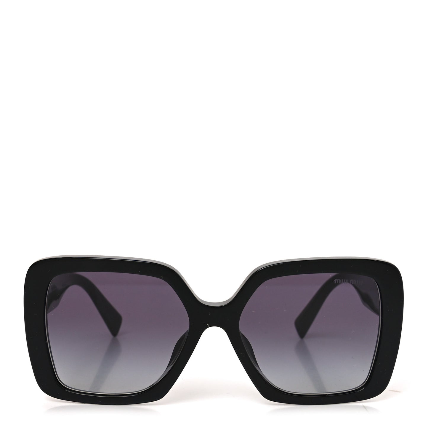Acetate Rectangle Sunglasses SMU 10Y Black
