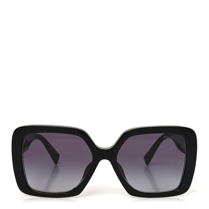 Miu Miu Acetate Rectangle Sunglasses SMU 10Y Black 2 of 7