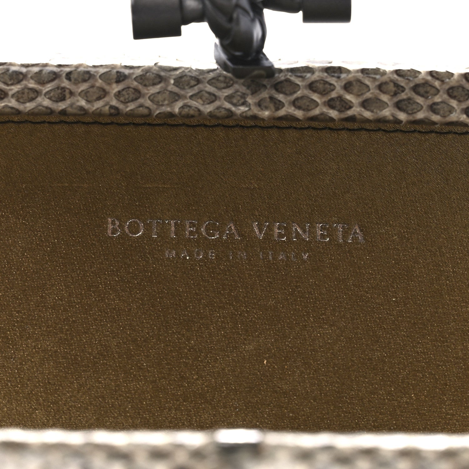 Bottega Veneta Satin Intreccio Impero Ayers Stretch Knot Clutch Light Brown 6 of 10