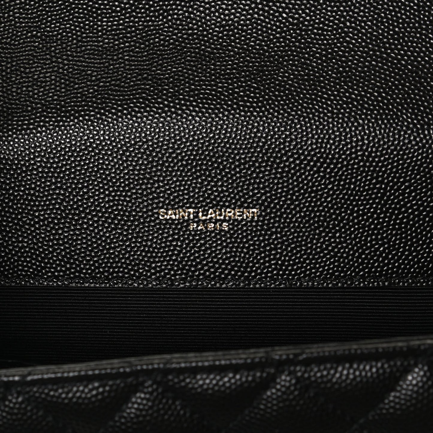 Grain De Poudre Textured Mixed Matelasse Triquilt Small Monogram Satchel Black