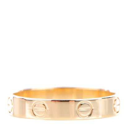 Cartier 18K Yellow Gold 4mm LOVE Wedding Band Ring 57 8 1 of 5
