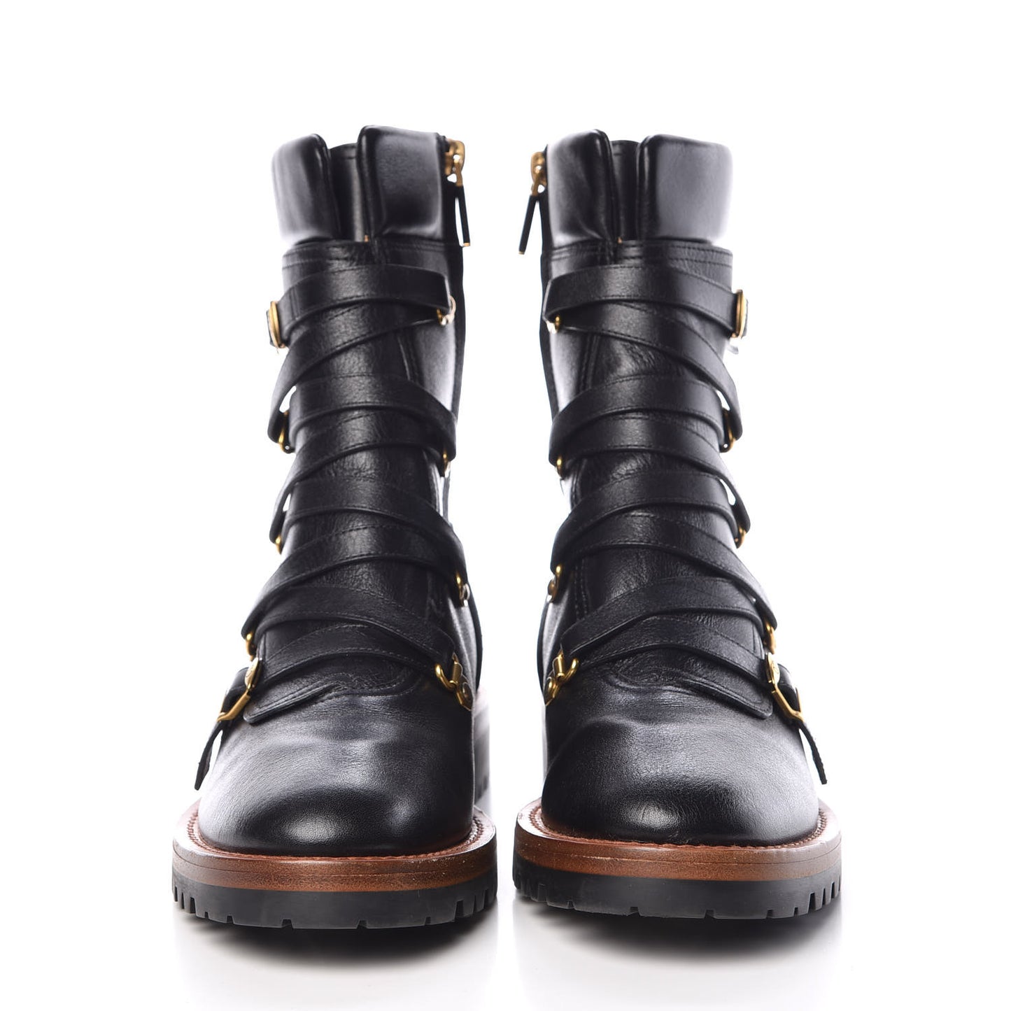 Shiny Calfskin Wildior Low Boot 39 Black