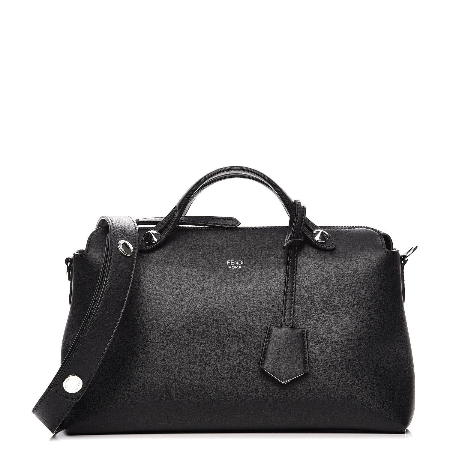 Fendi Vitello Dolce Medium By The Way Boston Bag Black 1 of 10