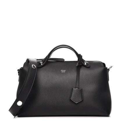 Fendi Vitello Dolce Medium By The Way Boston Bag Black 1 of 10