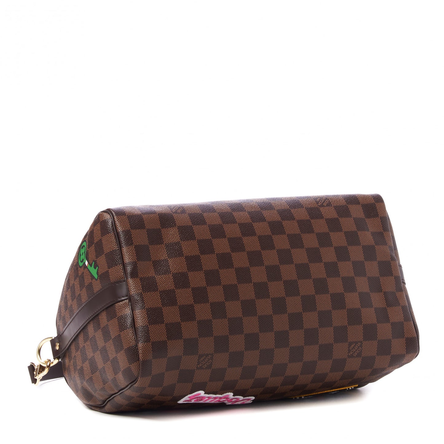 Damier Ebene Patches Speedy Bandouliere 30