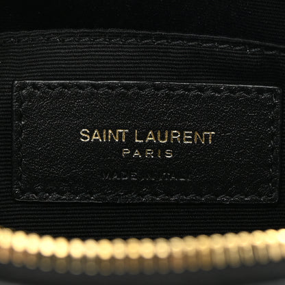 Saint Laurent Calfskin Matelasse Monogram Lou Camera Bag Black 6 of 11