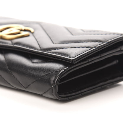Gucci Calfskin Matelasse GG Marmont Continental Wallet Black 7 of 8