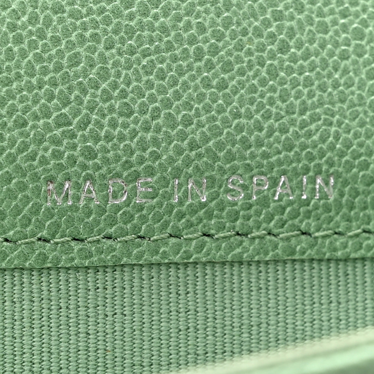 Chanel Caviar Quilted Boy Flap Card Holder Light Green 7 of 11