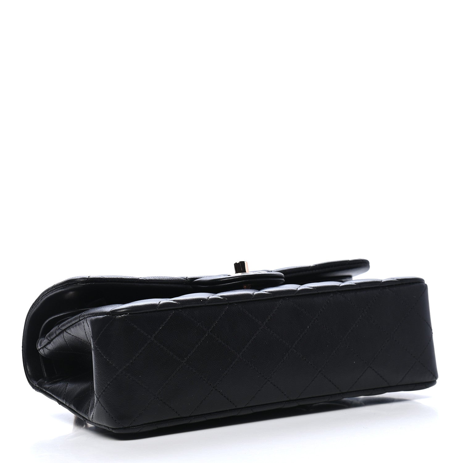 Chanel Lambskin Quilted Small Double Flap Black 3 of 8