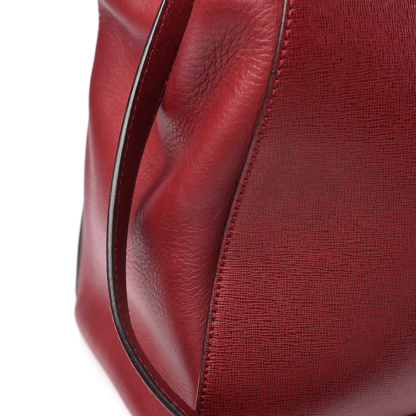 Vitello Elite Regular 2Jours Tote Rosso Scuro Ciliegia