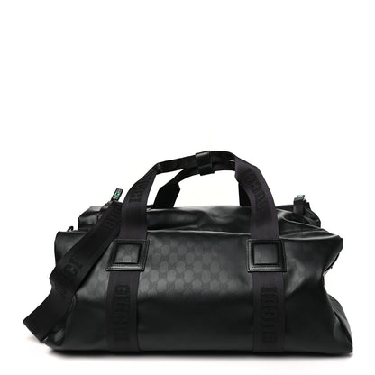 Gucci Econyl Nylon Monogram Duffle Bag Blue Black 1 of 7