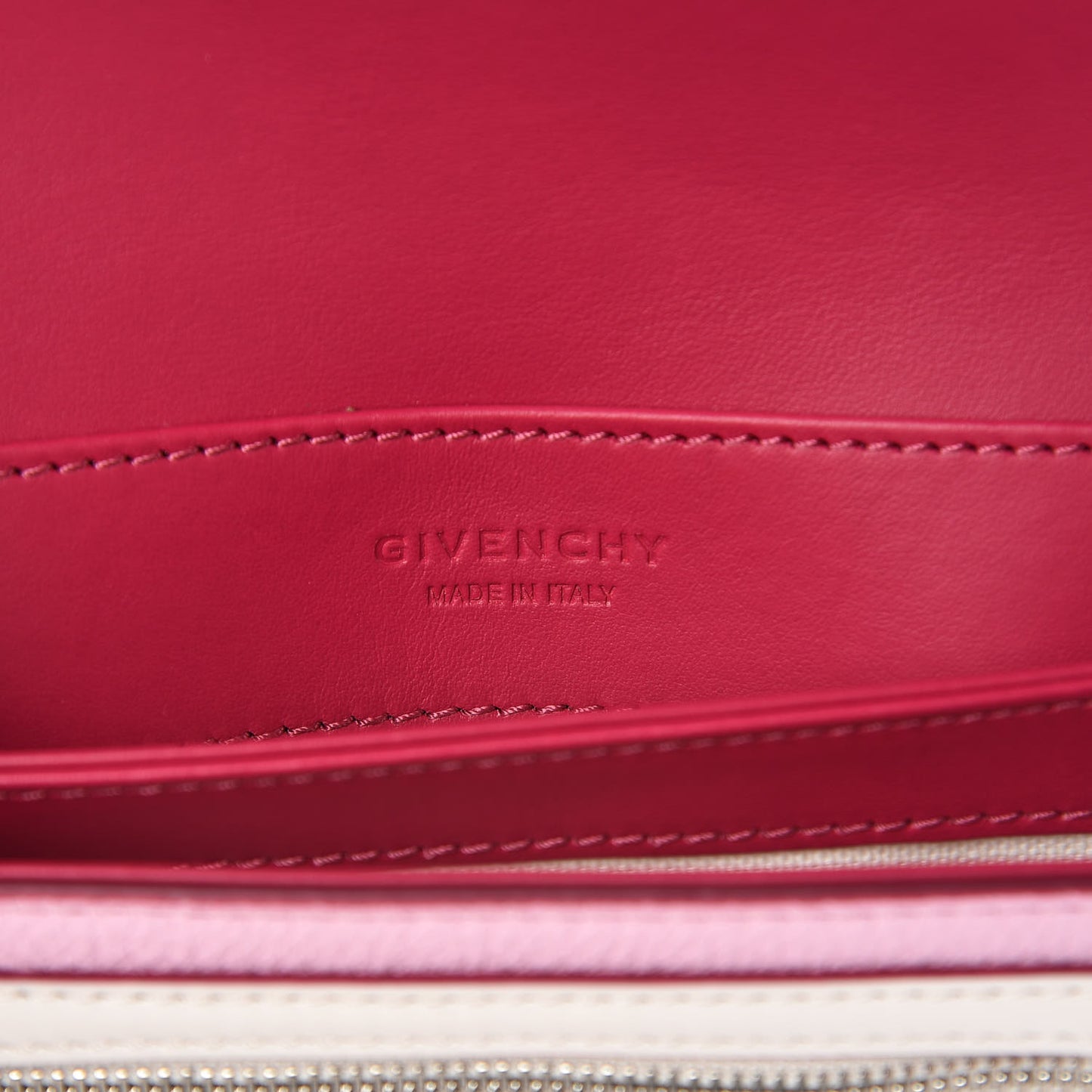 Calfskin Duetto Crossbody Bag Bright Pink