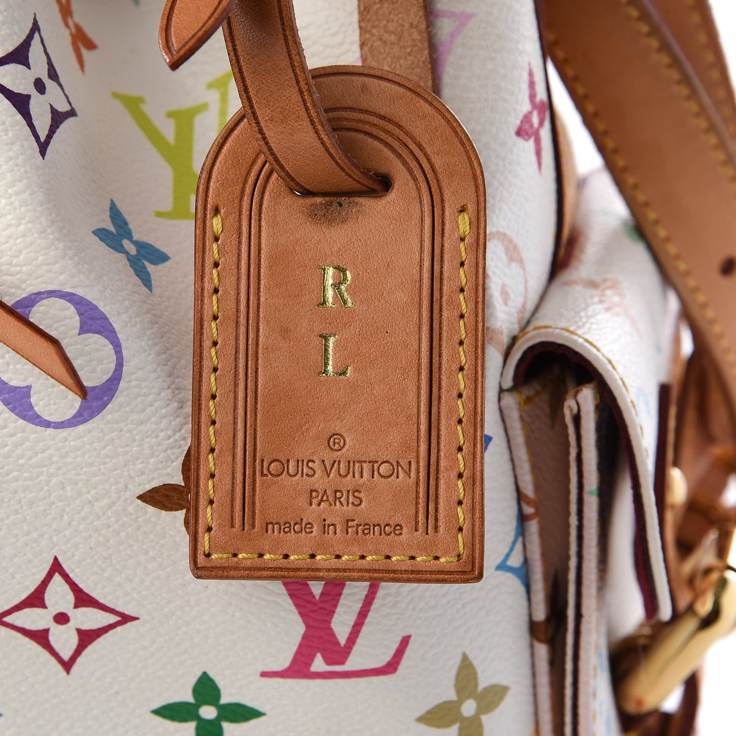 Monogram Multicolor Petit Noe White
