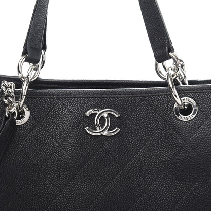 Chanel Caviar Stitched Shopping Tote Black 10 of 10