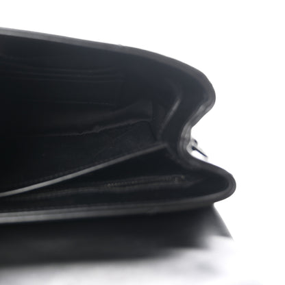 Saint Laurent Calfskin Y Quilted Monogram Monochrome Toy Loulou Crossbody Bag Black 4 of 9