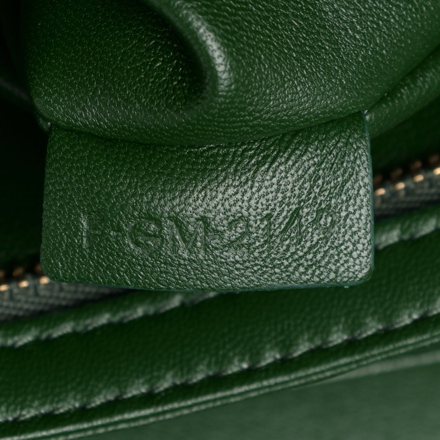 Shiny Calfskin Medium Triomphe Forest
