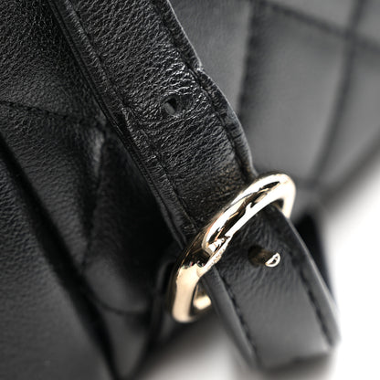 Chanel Shiny Caviar Quilted Medium Duma Pockets Drawstring Backpack Black 12 of 12