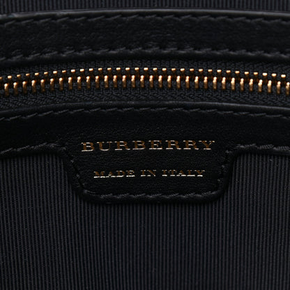 Burberry Calfskin 1983 Knight Check Link Zip Tote Black 6 of 8