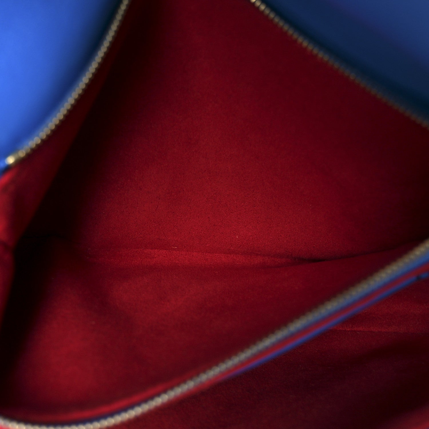 Louis Vuitton Lambskin Embossed Monogram Vuittamins Pochette Coussin Blue Red 5 of 10