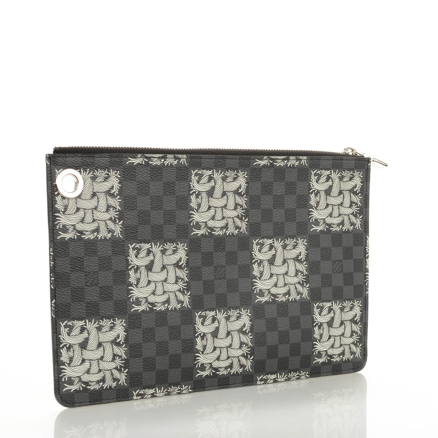 Damier Graphite Rope Pochette Jour PM White