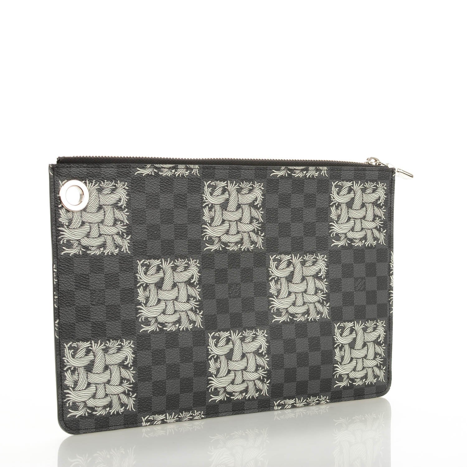 Louis Vuitton Damier Graphite Rope Pochette Jour PM White 3 of 7