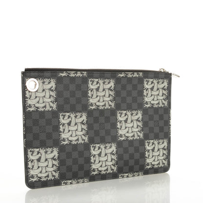 Louis Vuitton Damier Graphite Rope Pochette Jour PM White 3 of 7