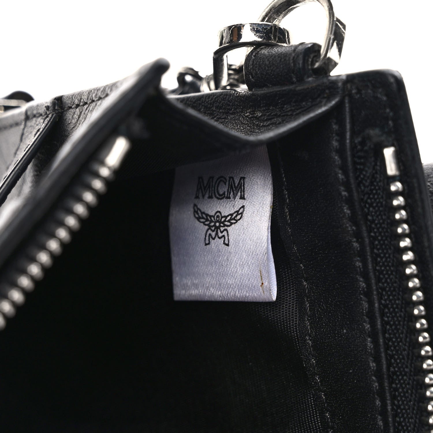 MCM Visetos Geo Phone Case Crossbody Black 7 of 12