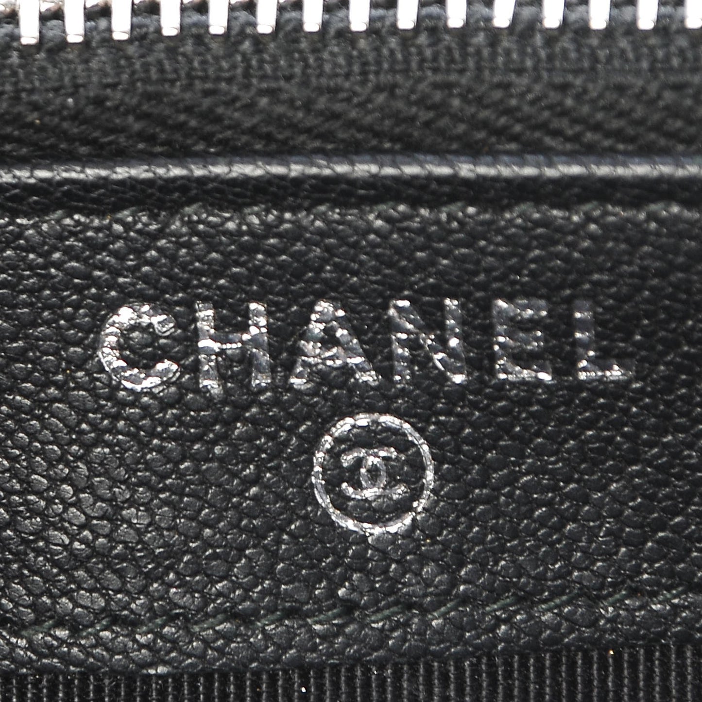 Lambskin Quilted CC Box Clutch With Chain Black