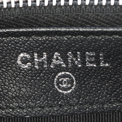 Chanel Lambskin Quilted CC Box Clutch With Chain Black 6 of 9