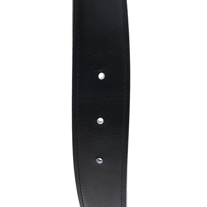 Hermes Box Togo 32mm Au Carre H Belt 80 32 Black Bleu Nuit 4 of 5