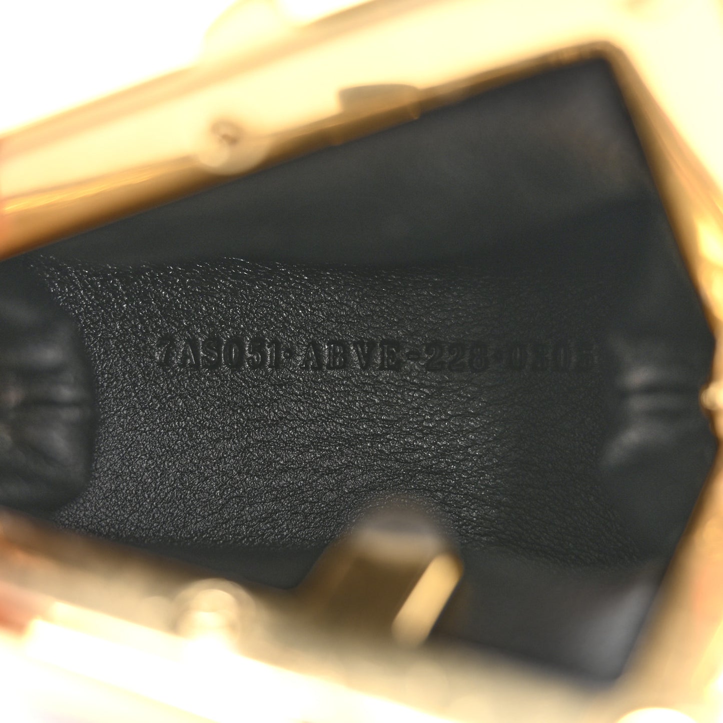 Shiny Nappa Nano Fendi First Bag Charm Black