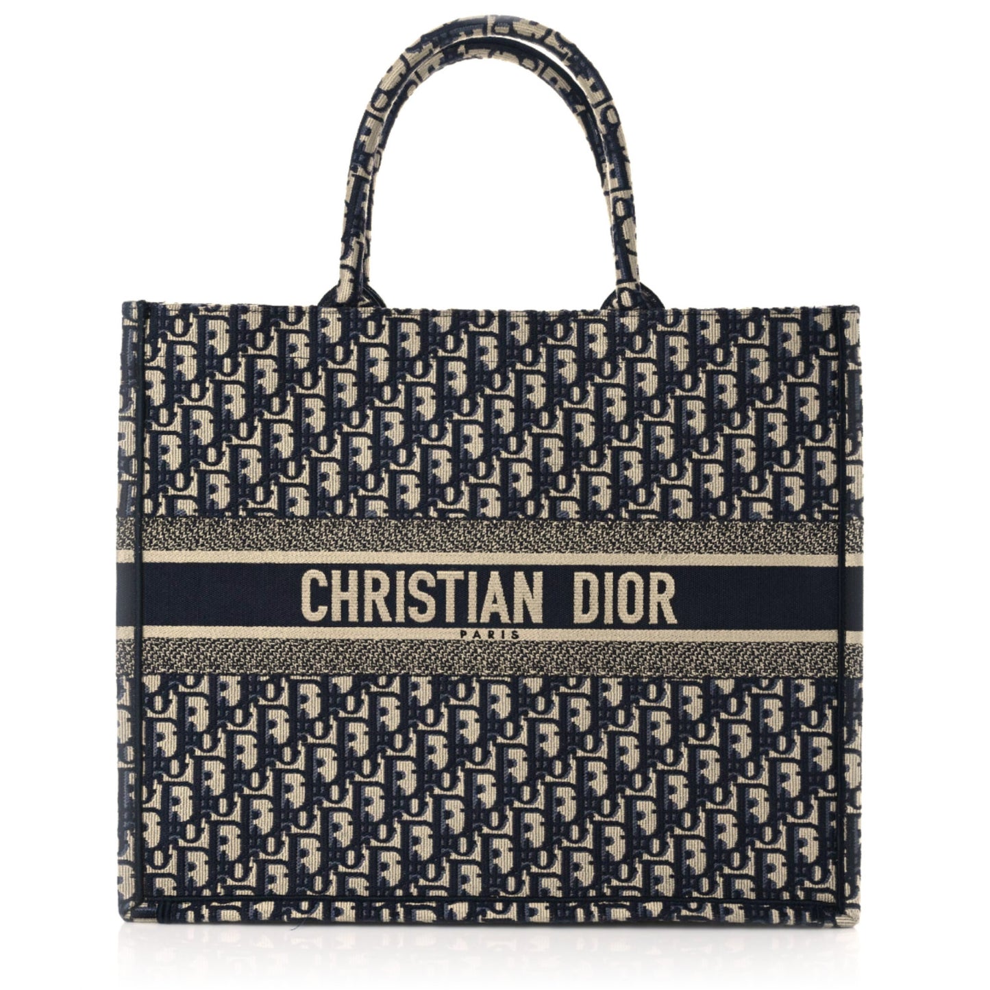 Oblique Large Book Tote Blue Multicolor