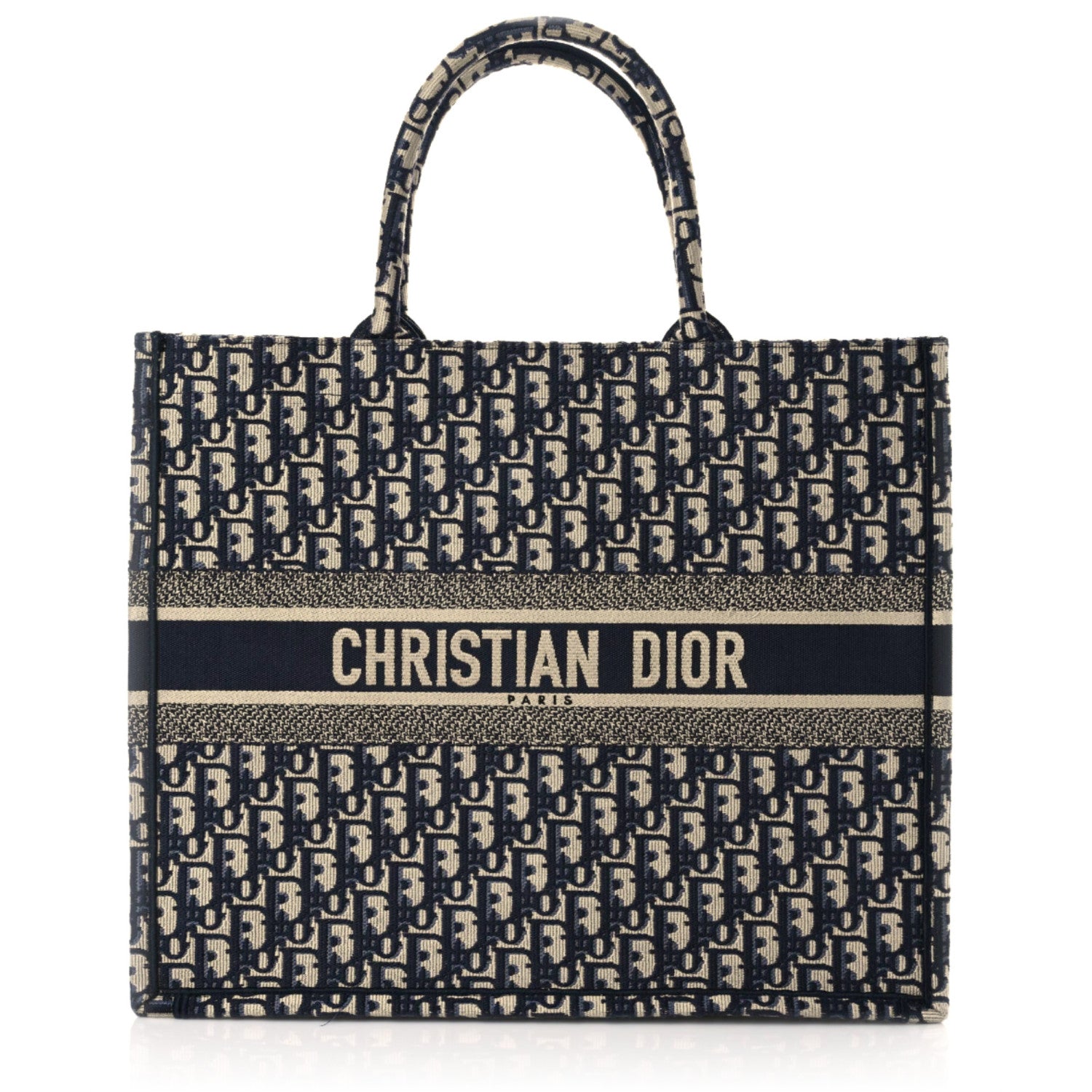 Christian Dior Oblique Large Book Tote Blue Multicolor 1 of 14