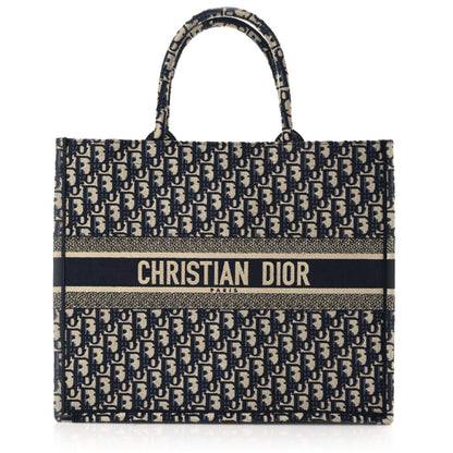 Christian Dior Oblique Large Book Tote Blue Multicolor 1 of 14