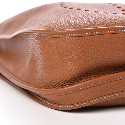 Hermes Taurillon Clemence Evelyne III GM Gold 9 of 11