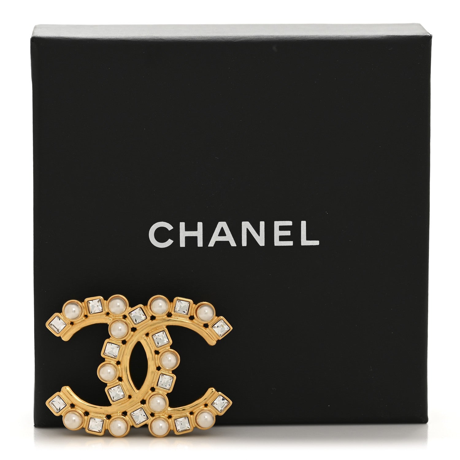 Chanel Crystal Pearl CC Brooch Gold 1864105 – FASHIONPHILE