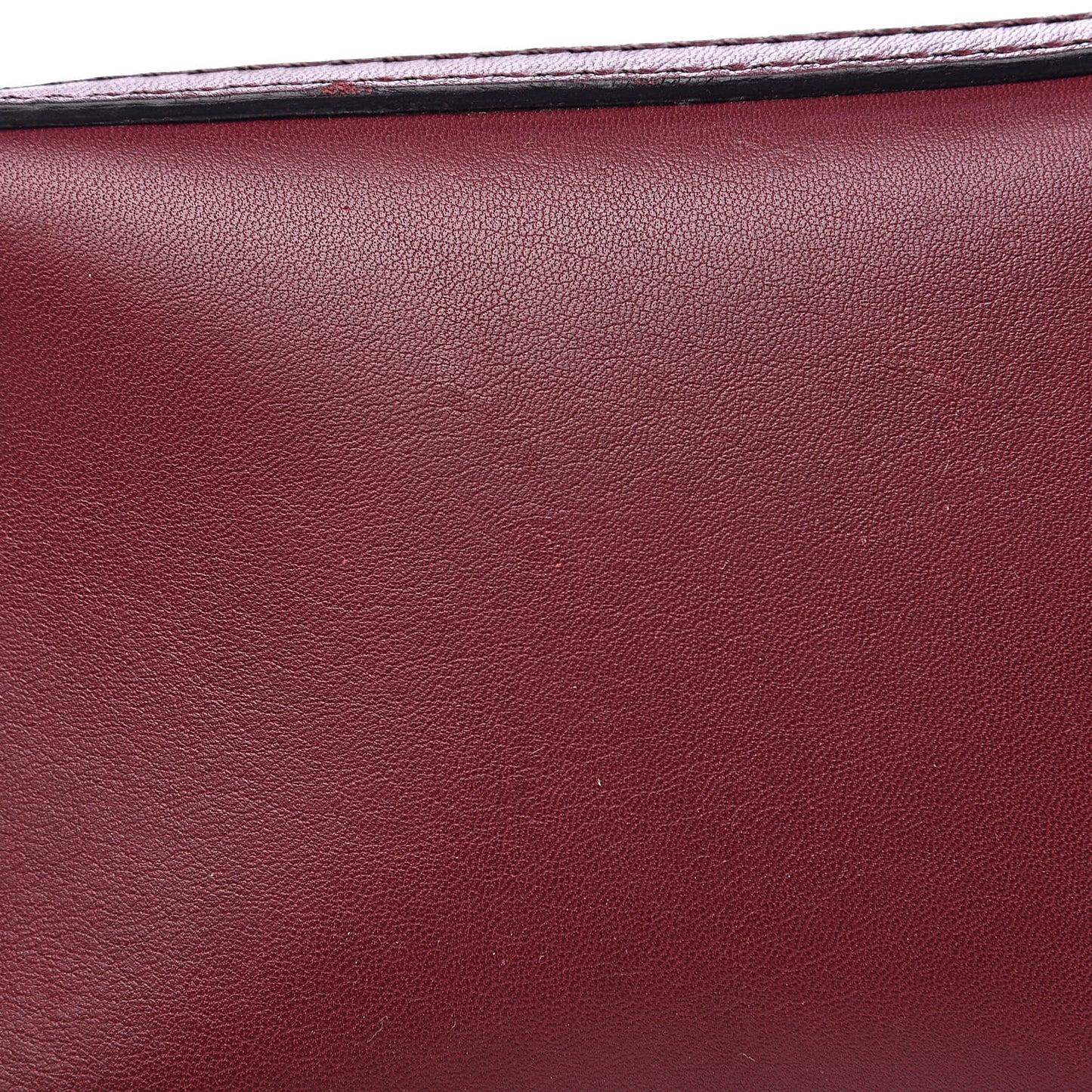 Calfskin Small Orchard Bowling Bag Burgundy Red