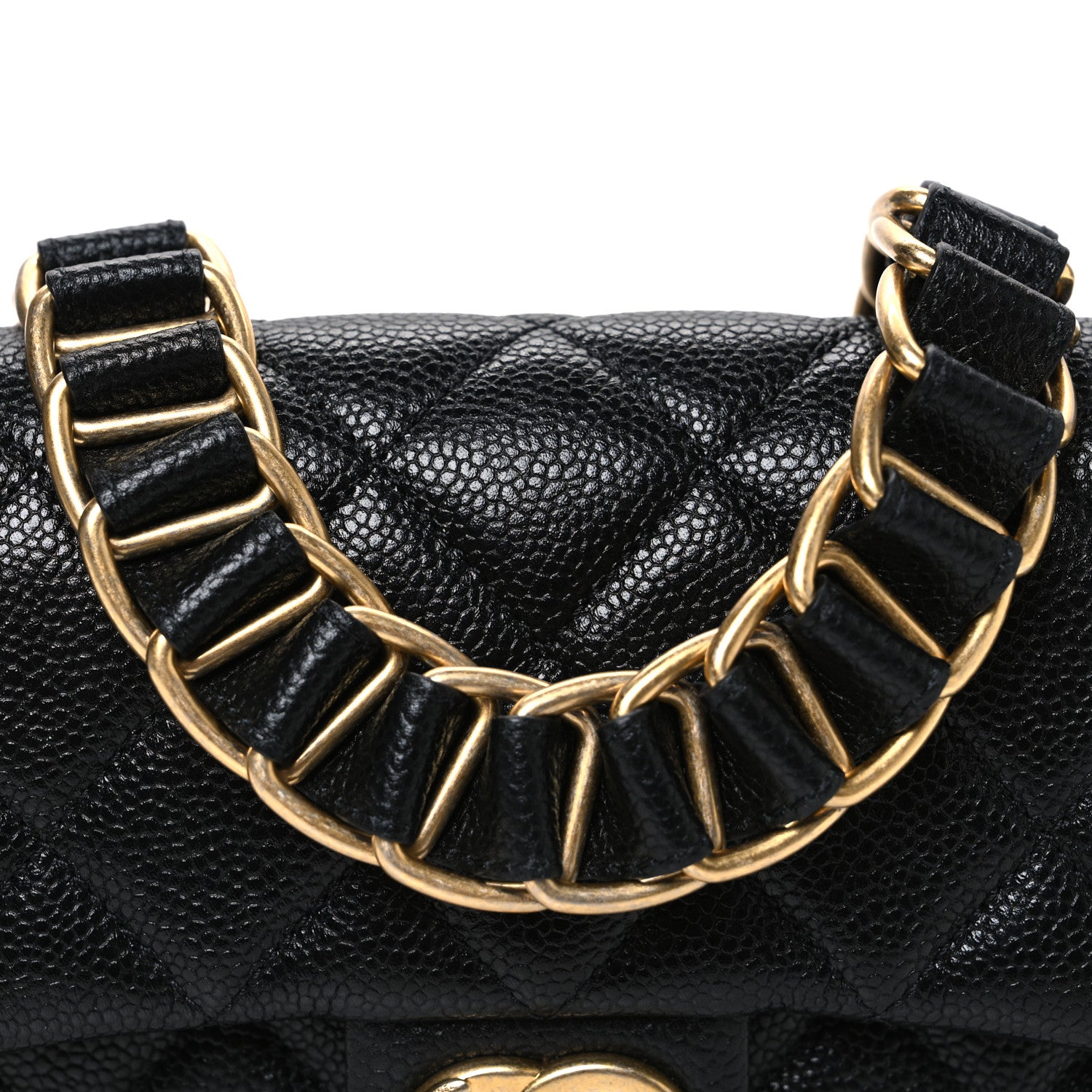 Chanel Caviar Quilted Mini Chain Soul Flap Black 8 of 10
