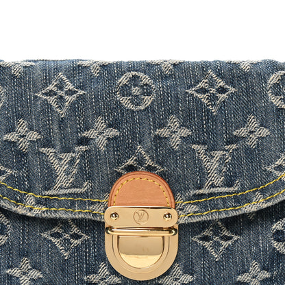 Louis Vuitton Monogram Denim Mini Pleaty Blue 8 of 11