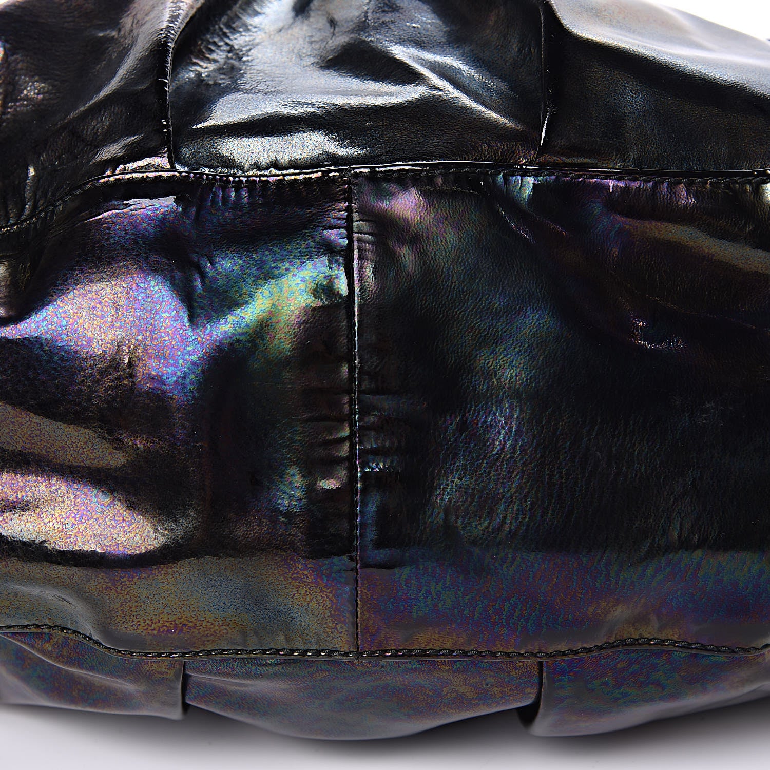 Gucci Iridescent Patent Medium Icon Bit Shoulder Bag Black 10 of 12