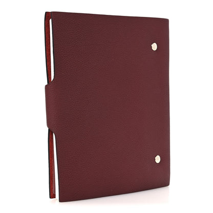 Hermes Togo Ulysse MM Notebook Cover Rouge H 3 of 8