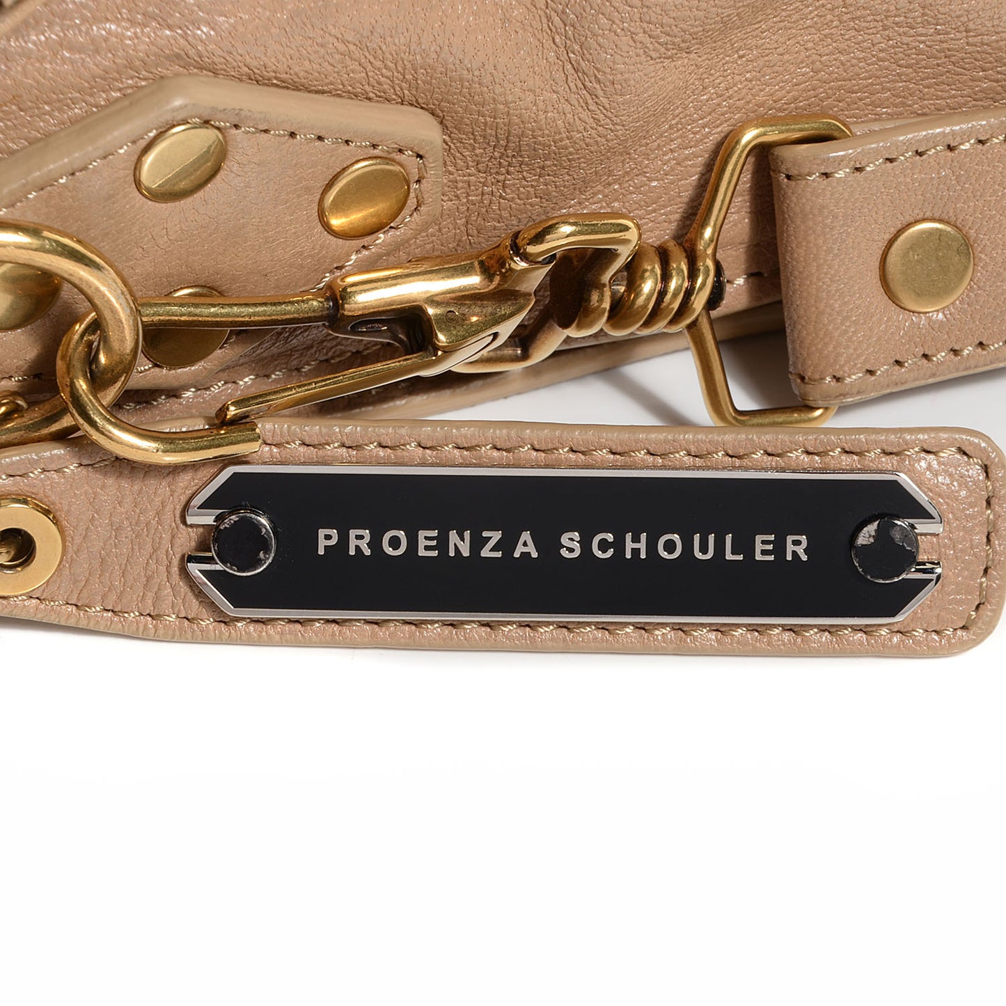 Lambskin PS1 Large Satchel Stone