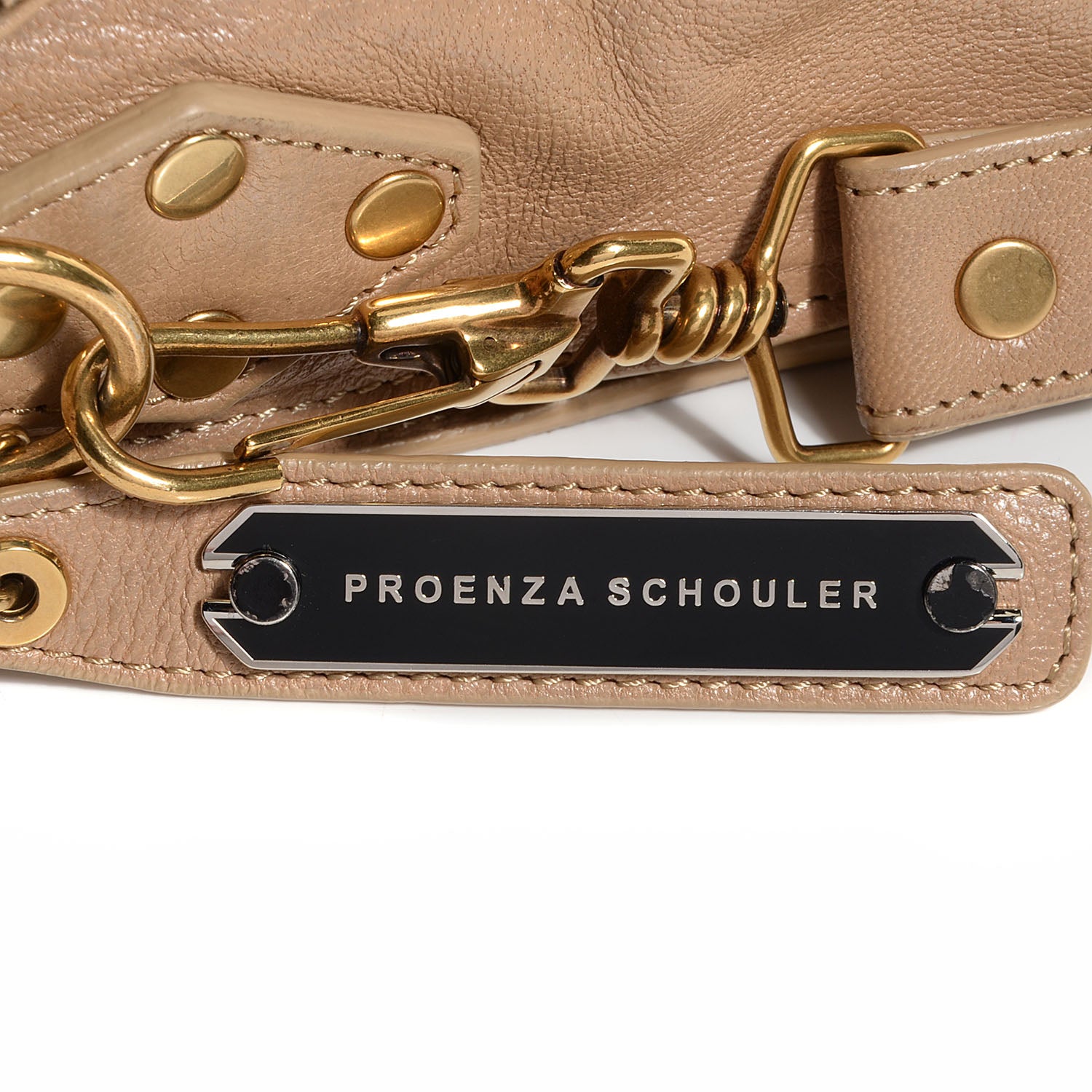 Proenza Schouler Lambskin PS1 Large Satchel Stone 7 of 15