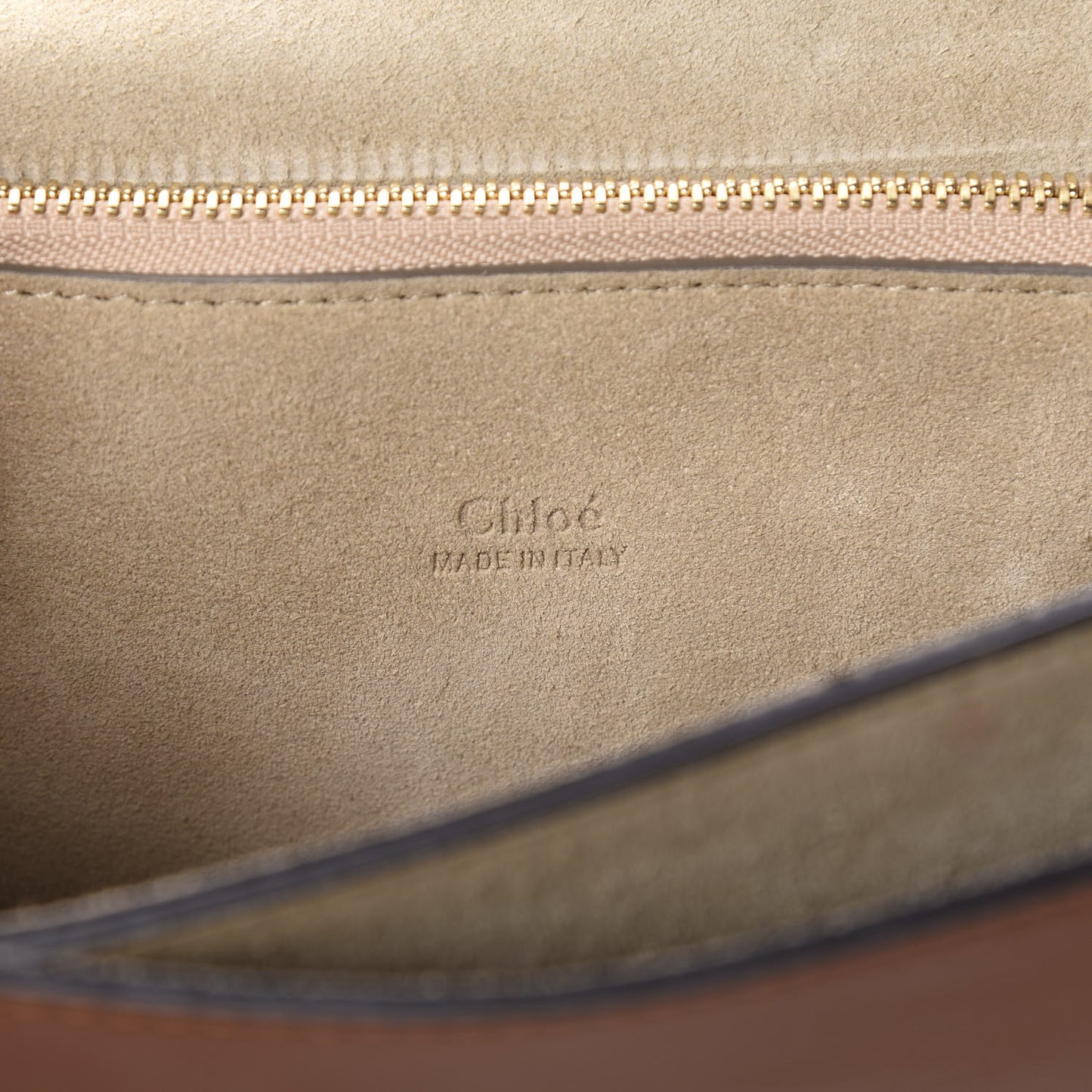 Suede Calfskin Medium Faye Shoulder Bag Tobacco