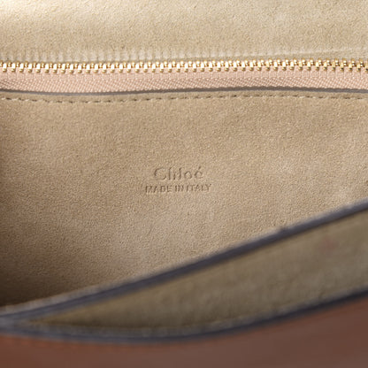 Chloe Suede Calfskin Medium Faye Shoulder Bag Tobacco 8 of 10