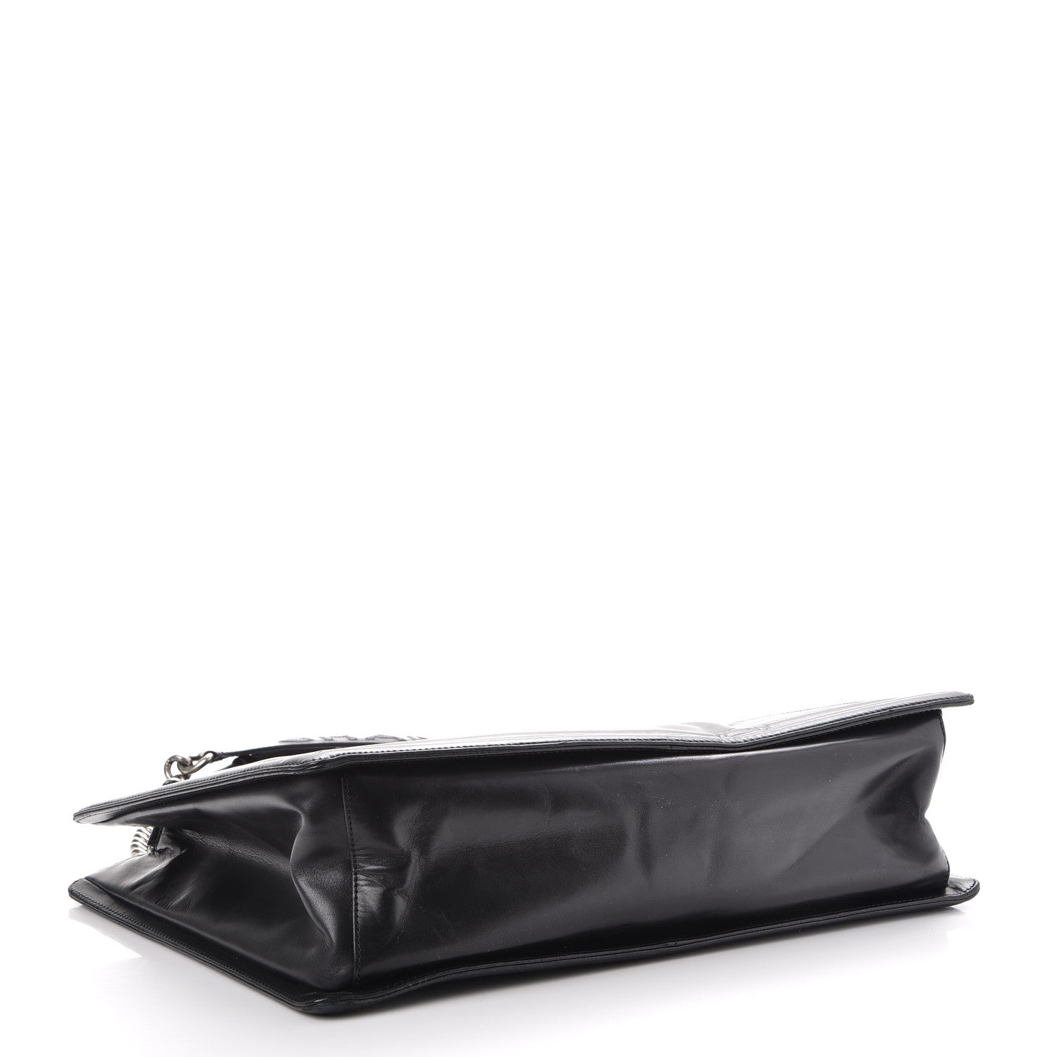 Chanel Glazed Calfskin Boy Tote Black 4 of 11