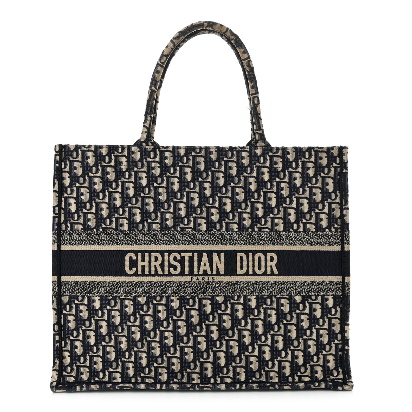 Oblique Large Book Tote Blue Multicolor