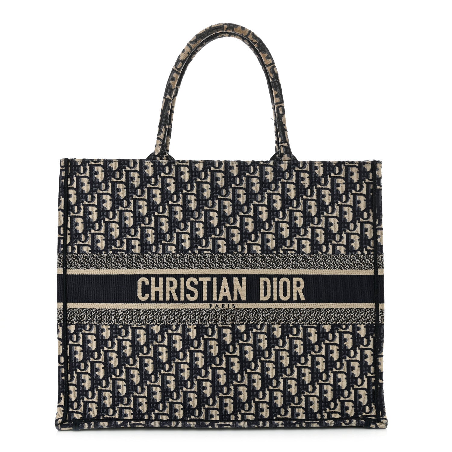 Christian Dior Oblique Large Book Tote Blue Multicolor 1 of 21