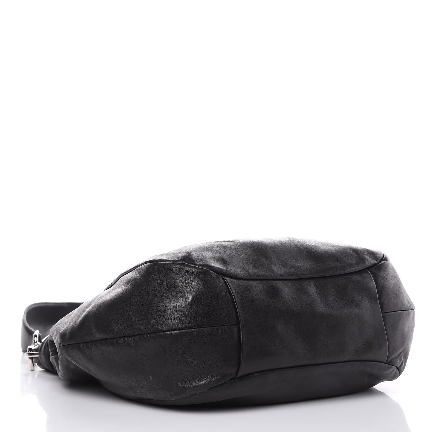 Nappa Frills Shoulder Bag Black